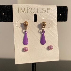Pulse Lavender Teardrop Earrings